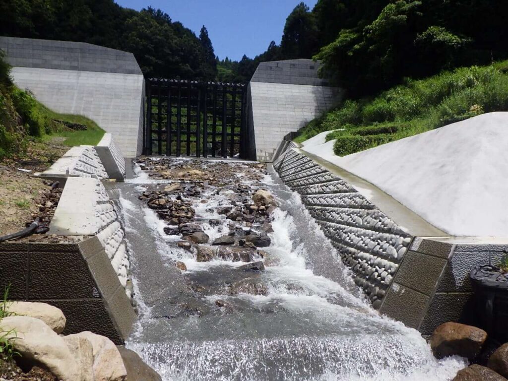 フジクロが携わる河川工事現場